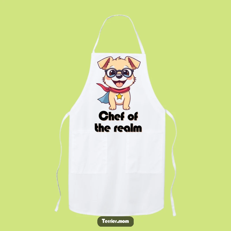 Funny Terrier Apron: Kitchen Hero, Chef Dog Lover Gift