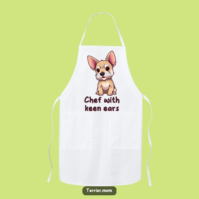 Cook and Listen: Funny Big Ears Terrier Apron for the Attentive Chef!