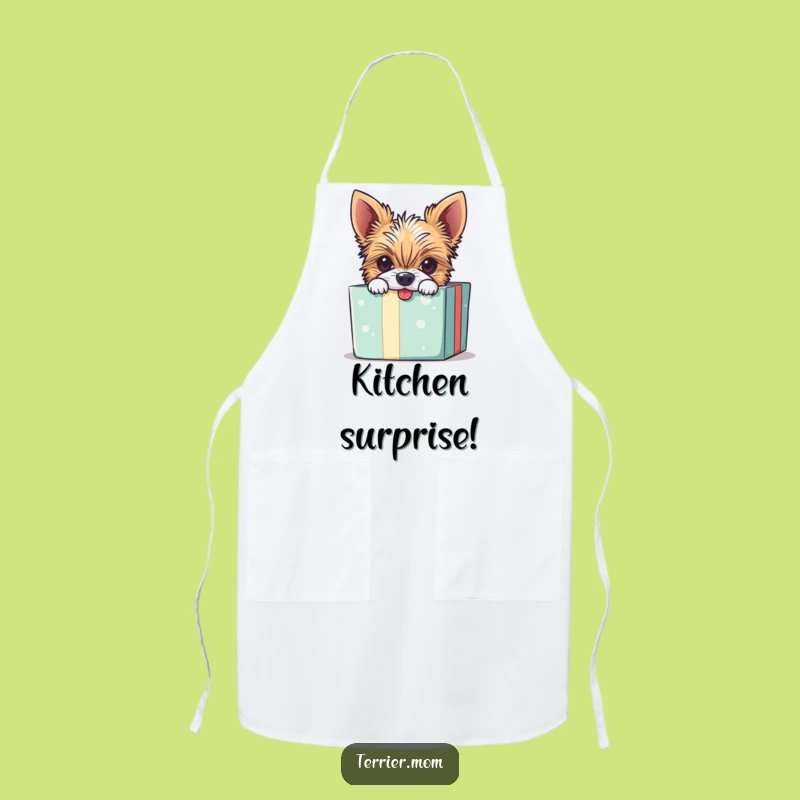 Funny Mischievous Terrier Apron - Kitchen Fun & Hilarious Dog Gift