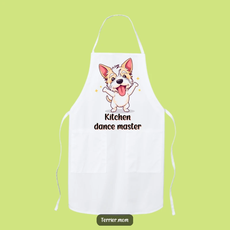 Kitchen Dancer: Funny Dancing Terrier Apron for Fun in the Food!
