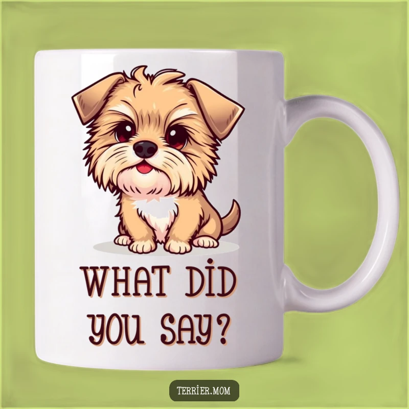 Funny Kawaii Terrier Mug - Curious Dog Head Tilt, Perfect Funny Gift Idea