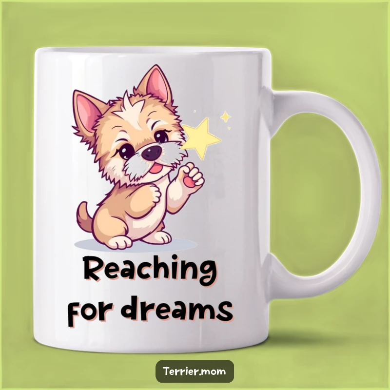 Funny Curious Terrier Star Mug - Whimsical Dog Lover & Hilarious Gift