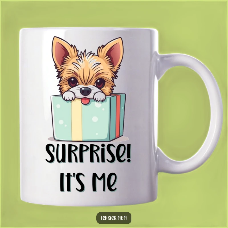 Funny Mischievous Terrier Gift Box Mug - Hilarious Dog Lover Present