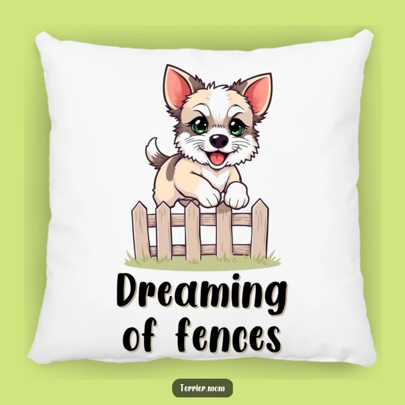 Cozy Funny Leaping Terrier Pillow - Add Comfort and Cheer to Home
