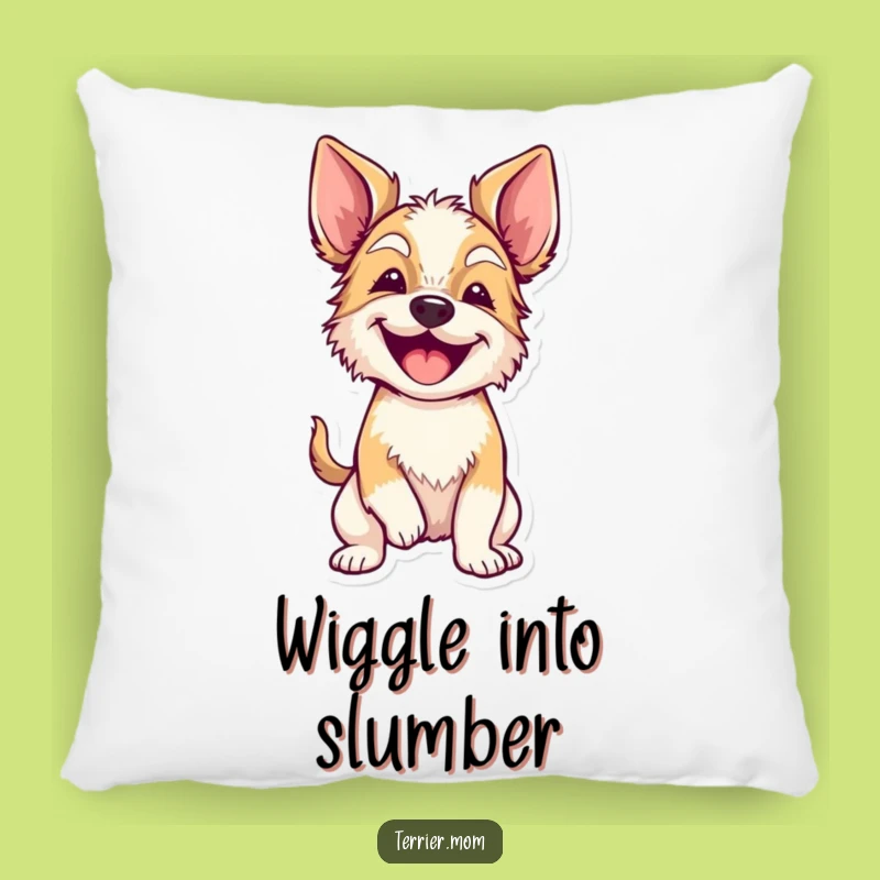 Funny Wiggly Terrier Pillow: Cozy Comfort with Canine Charm