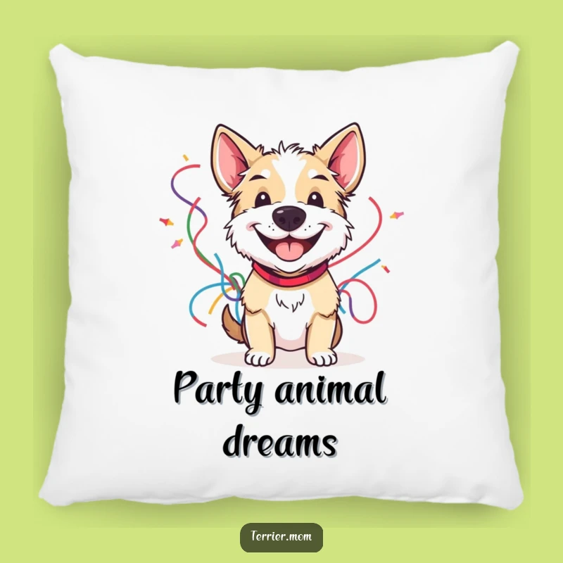 Cozy Funny Terrier Streamer Pillow: Add Cheerful Surprise to Your Decor