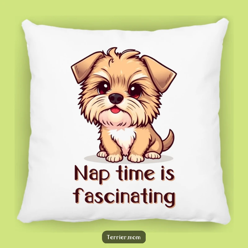 Soft Funny Kawaii Terrier Pillow - Curious Dog Head Tilt, Comfy Funny Gift