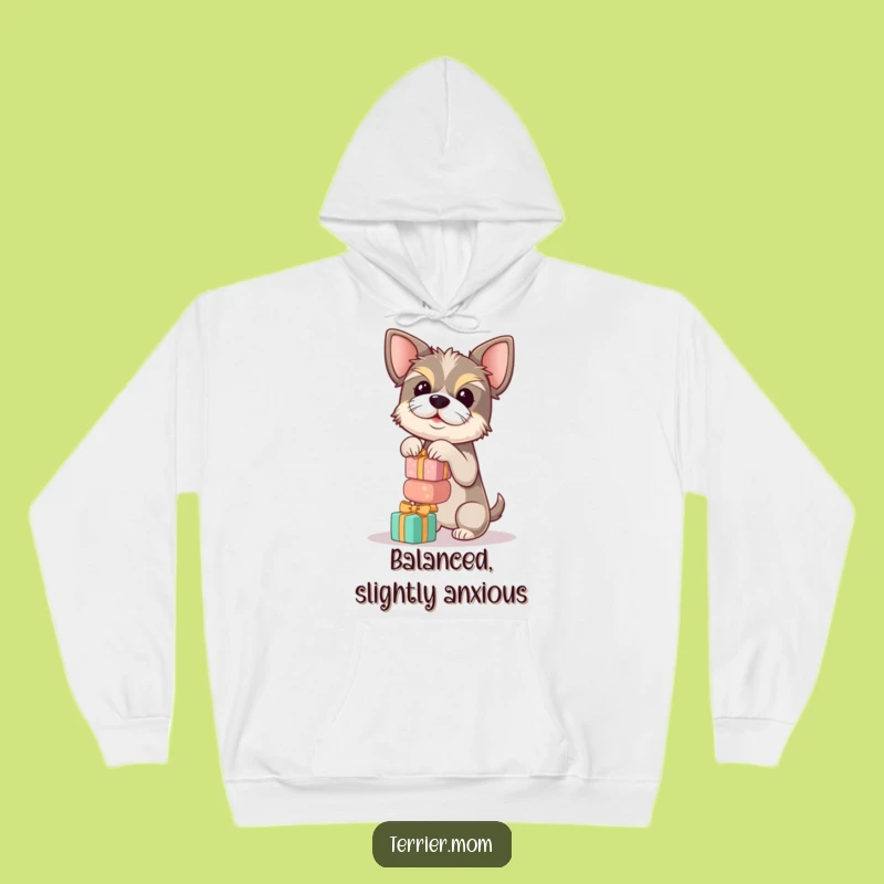 Cozy Funny Terrier Gift Stack Hoodie - Warm & Hilarious Dog Gift