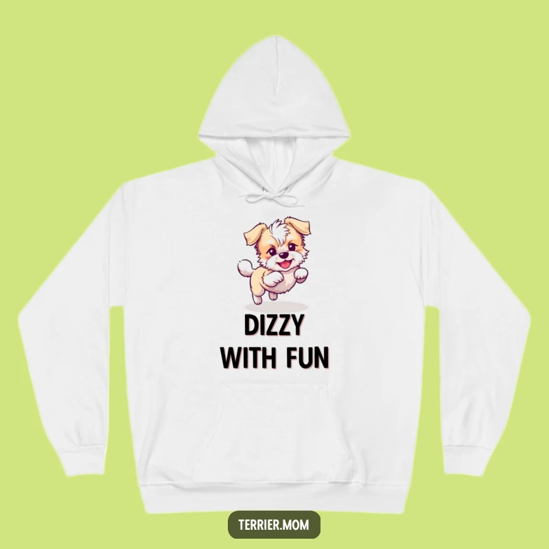 Cozy Funny Kawaii Terrier Dog Hoodie: Warmth & Playful Chasing