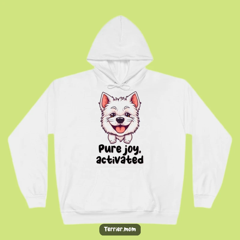 Funny Goofy Grin Terrier Hoodie - Cozy Happy Dog Wear Gift