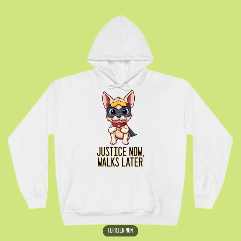 Funny Superhero Terrier Hoodie: Cozy Up with This Hilarious 'Funny Gift' Paw-some Sweatshirt