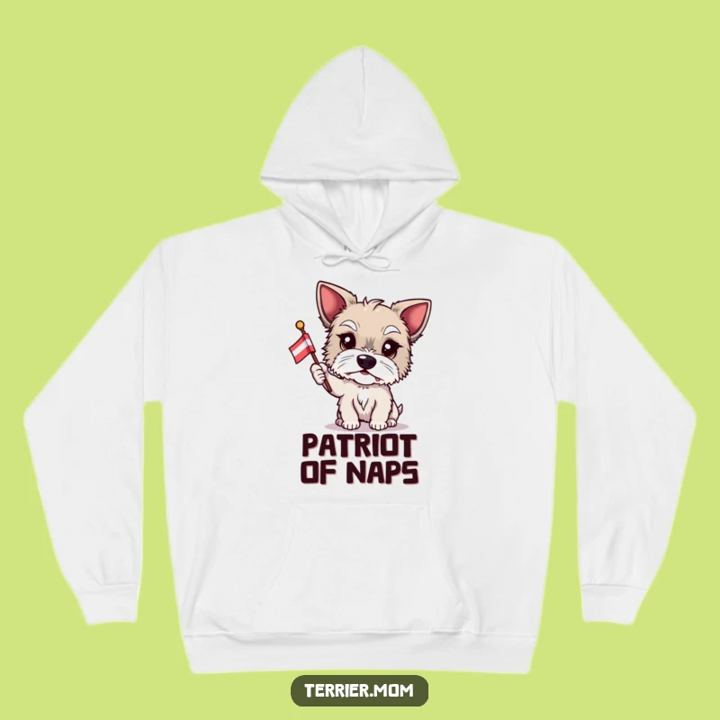 Funny Terrier Flag Hoodie: Cozy Pride, Perfect Humorous Gift