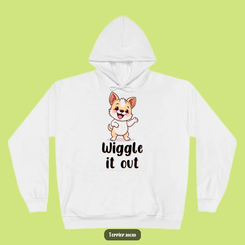 Funny Wiggle Dance Terrier Hoodie - Cozy Dog's Dance Party Gift