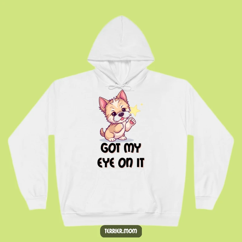 Funny Curious Terrier Hoodie - Cozy Dreamer & Hilarious Dog Gift