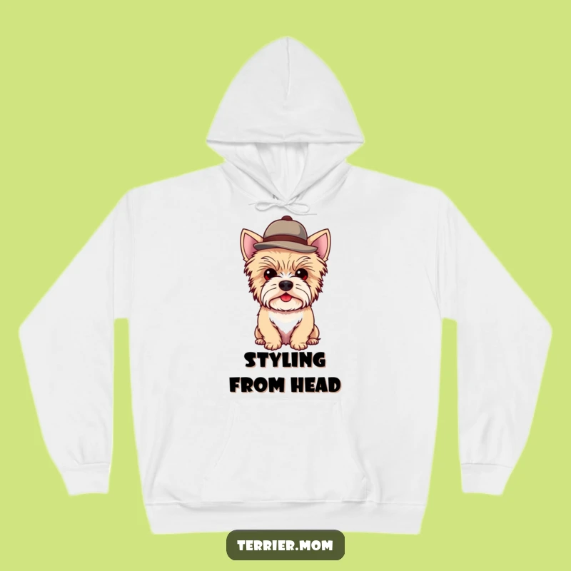 Cozy Funny Kawaii Terrier Dog Hoodie: Dapper Warmth for Chilly Days