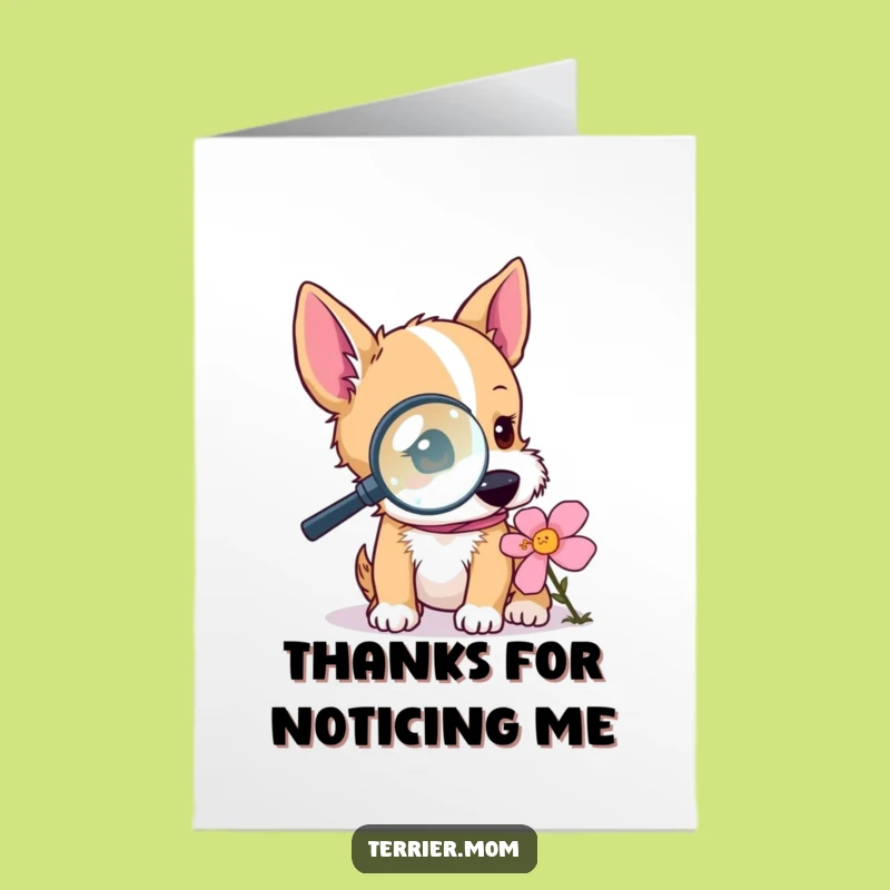 Free Printable Thank You Card: Grateful Terrier's Find - Downloadable Gift!