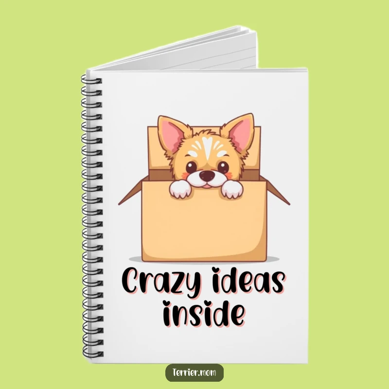 Funny Peek-a-Boo Terrier Notebook - Journal for Hidden Thoughts Gift