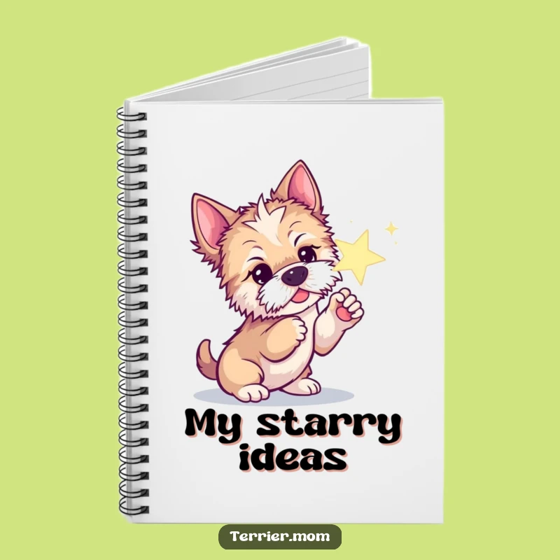 Funny Curious Terrier Notebook - Jot Down Dreams & Hilarious Dog Gift