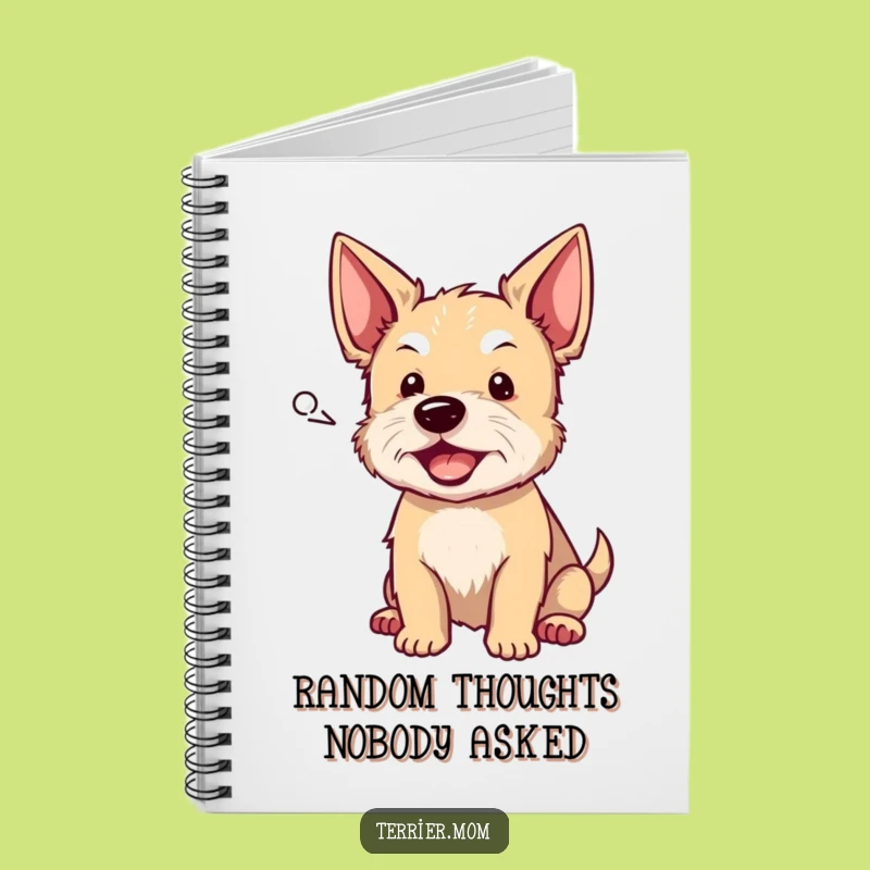 Funny Terrier Barking Notebook: Jot Down Your Thoughts with a Hilarious Woof!