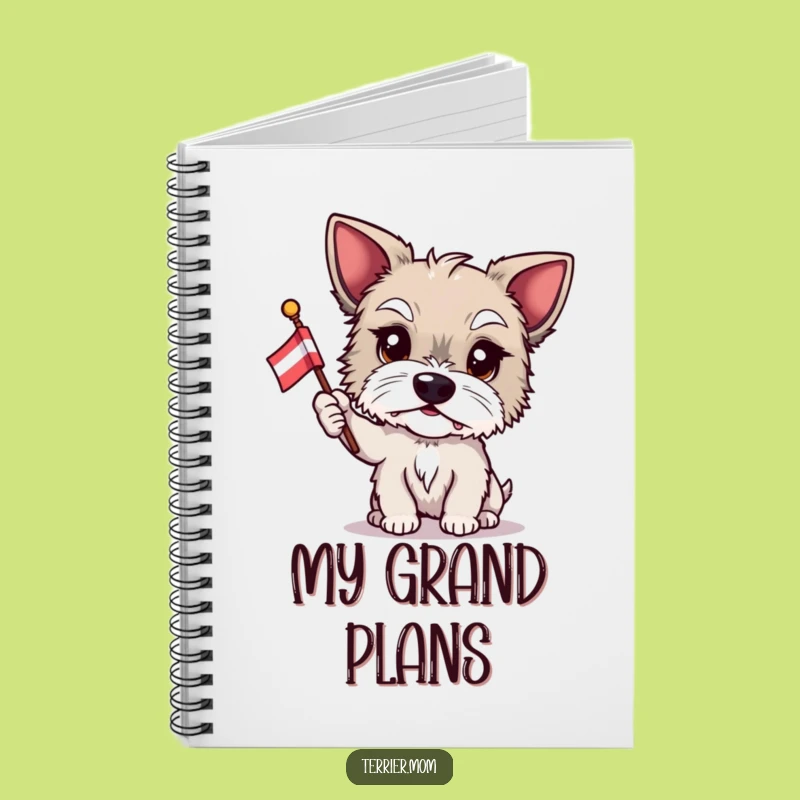 Funny Terrier Flag Notebook: Jot Down Pride, Perfect Humorous Journal