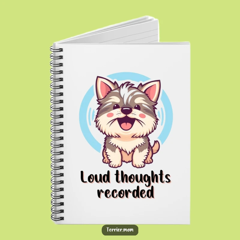 Funny Kawaii Terrier Dog Notebook: Jot Down Ideas With a Barking Sound Wave!