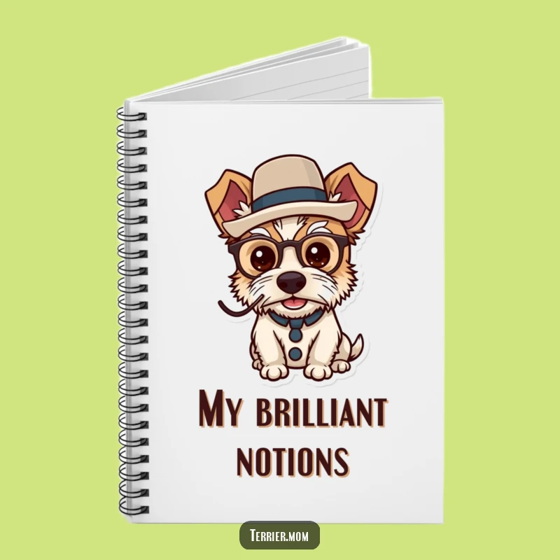 Funny Dapper Terrier Notebook - Jot Down Your Distinguished Ideas