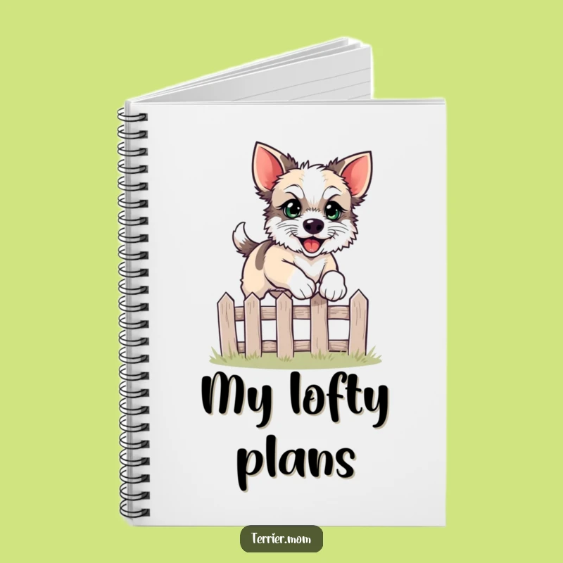 Funny Leaping Terrier Notebook - Capture Ideas with Enthusiasm