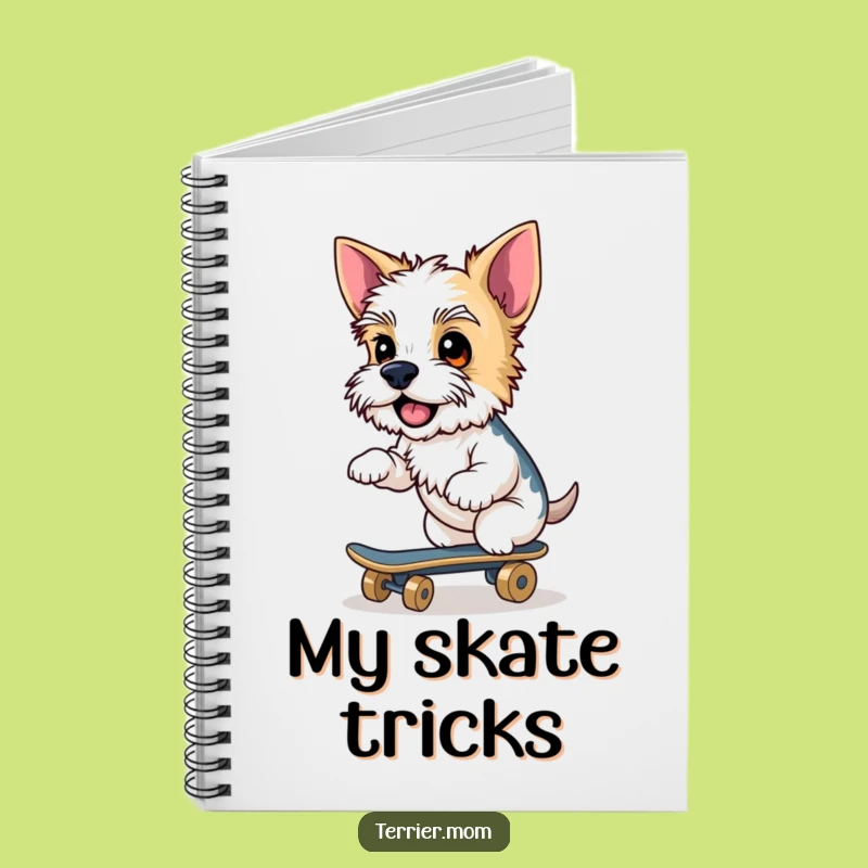 Funny Terrier Skateboard Notebook: Jot Down Cool, Perfect Humorous Journal