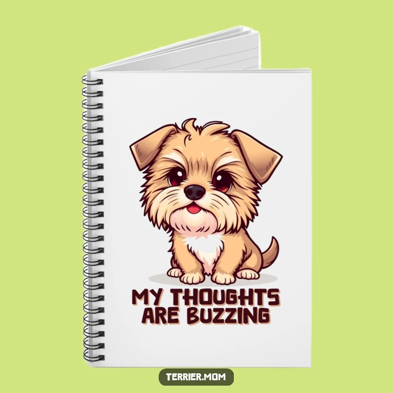 Funny Kawaii Terrier Notebook - Jot Down Ideas with a Curious Pup