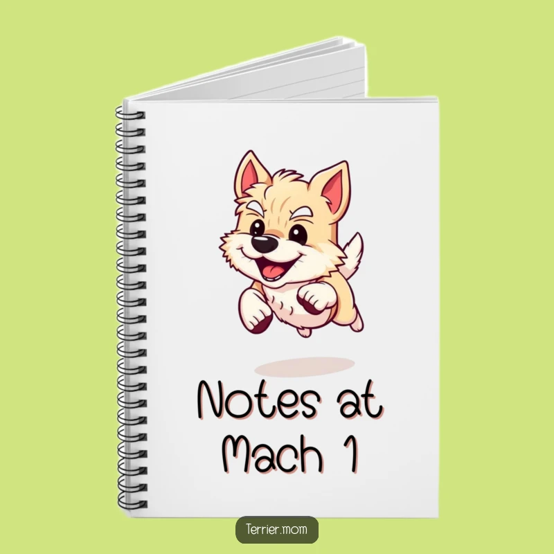 Funny Energetic Terrier Dog Notebook: Runner's Log, Perfect Funny Gift for Active Minds