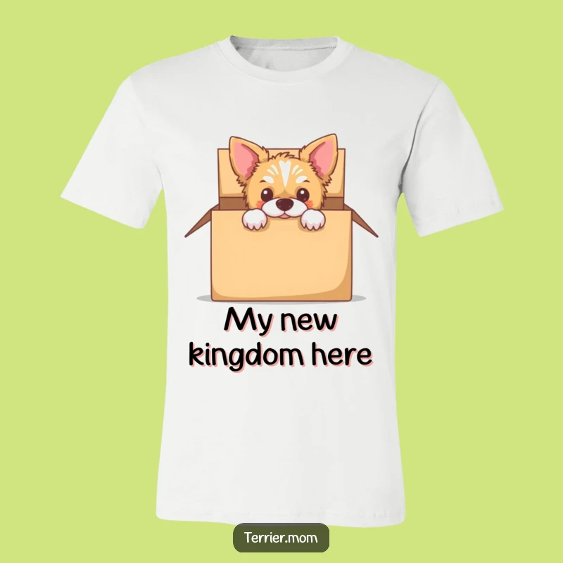 Funny Peek-a-Boo Terrier T-Shirt - Hidden Dog Box Tee Gift