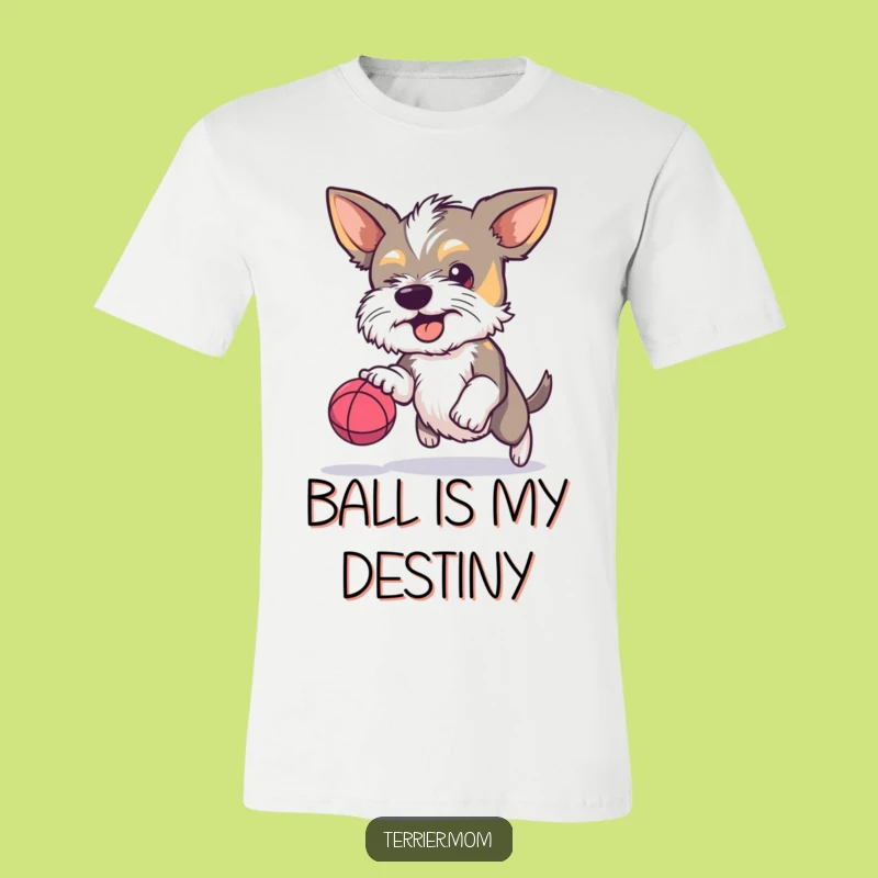 Funny Terrier Bouncy Ball T-Shirt: Focused Dog Fun, Perfect Humorous Gift