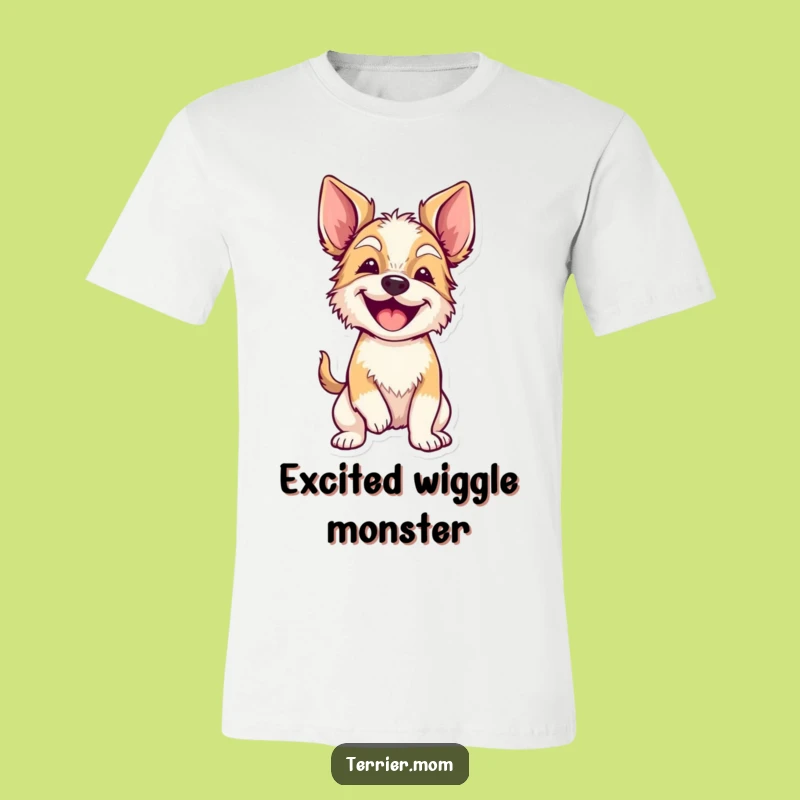 Funny Wiggly Terrier T-Shirt: Show Off Your Dog's Excitement!