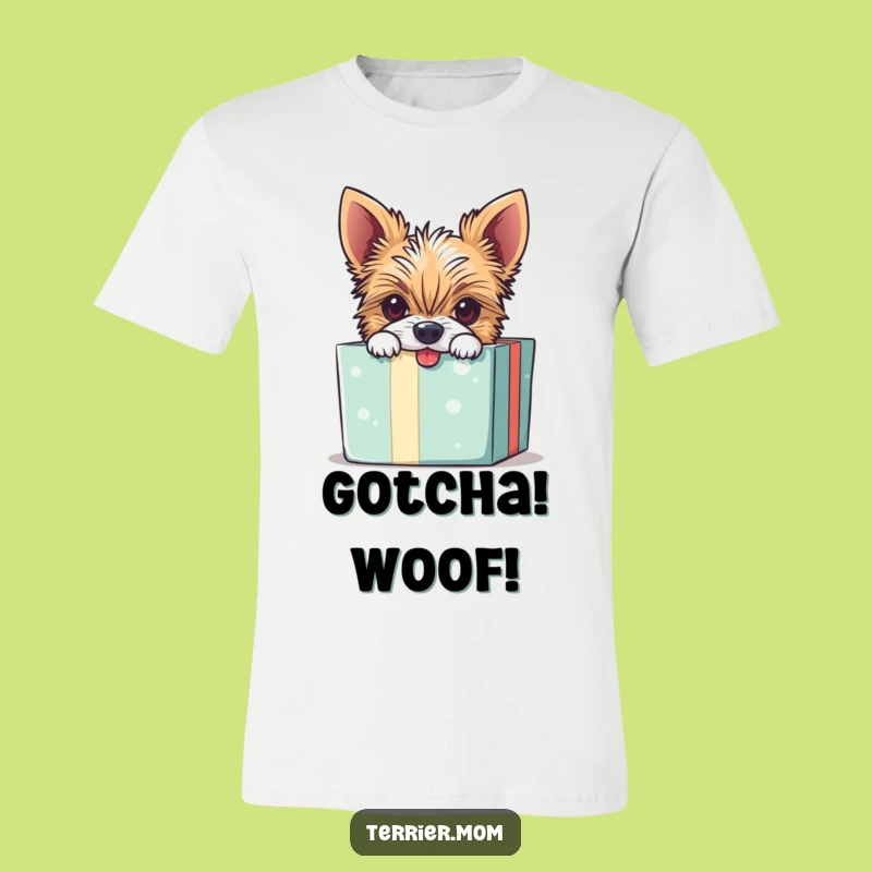 Funny Mischievous Terrier T-Shirt - Playful Pup Apparel & Hilarious Dog Gift