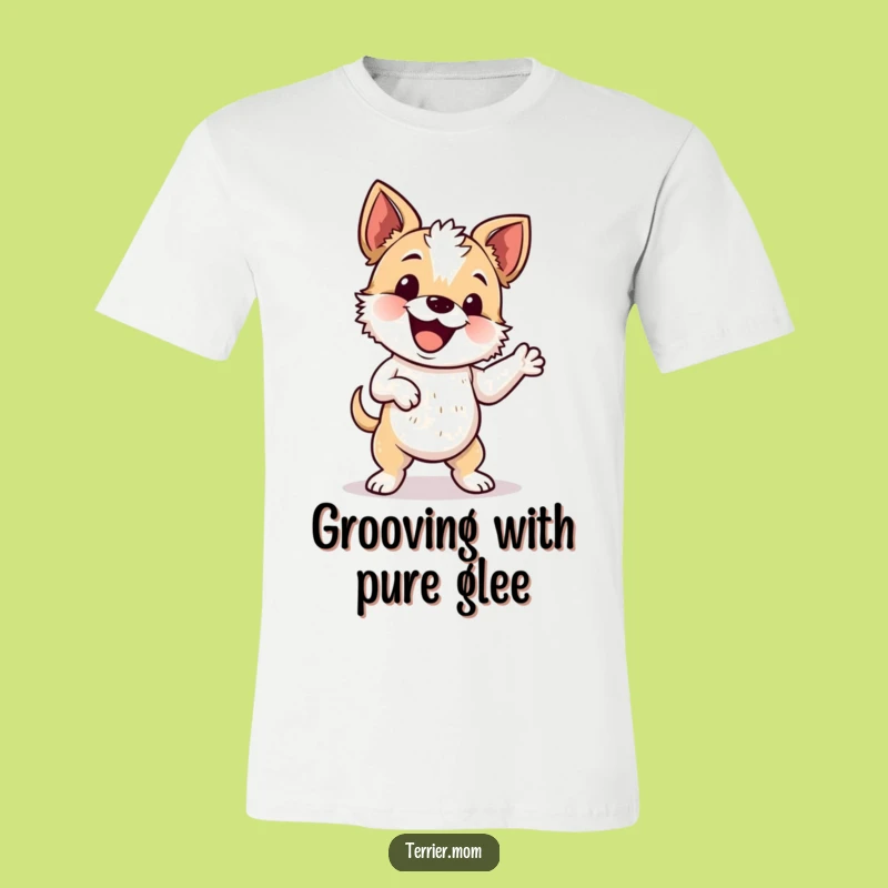 Funny Wiggle Dance Terrier T-Shirt - Energetic Dog Party Tee Gift