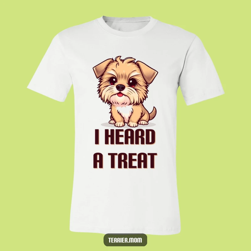 Funny Kawaii Terrier T-Shirt - Curious Dog Head Tilt, Adorable Funny Gift