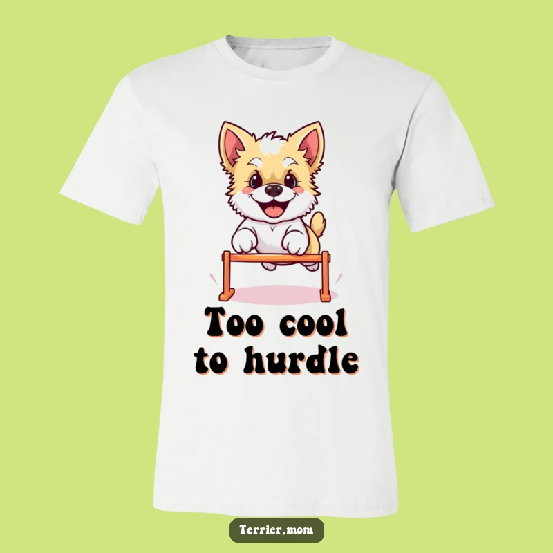 Funny Kawaii Terrier Dog T-Shirt - Hilarious Leaping Dog Apparel Gift