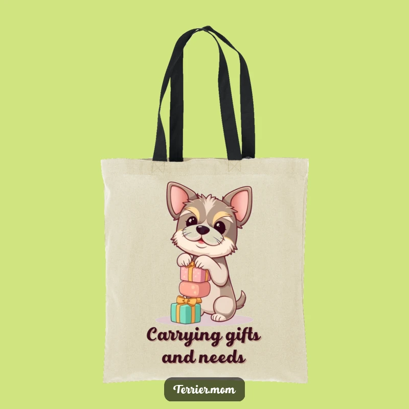 Funny Terrier Gift Stack Tote Bag - Carry Your Loads Gift