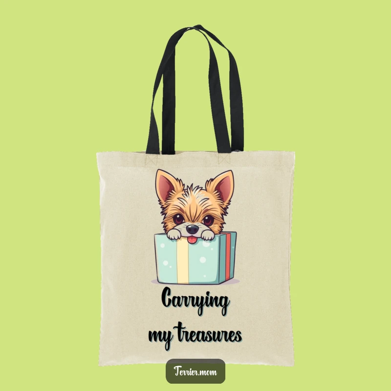 Funny Mischievous Terrier Tote Bag - Carry Your Pup & Hilarious Dog Gift