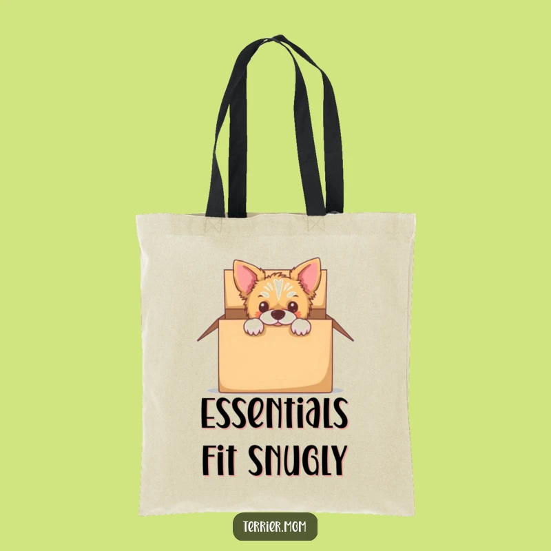 Funny Peek-a-Boo Terrier Tote Bag - Hidden Treasures Dog Carrier Gift